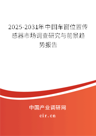 2025-2031年中國車窗位置傳感器市場調查研究與前景趨勢報告