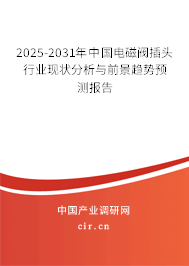 2025-2031年中國電磁閥插頭行業現狀分析與前景趨勢預測報告