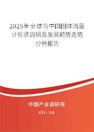 2025年全球與中國固體流量計現狀調研及發展趨勢走勢分析報告