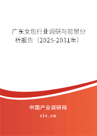 廣東女包行業調研與前景分析報告（2025-2031年）