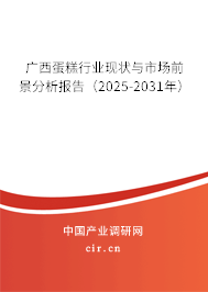 廣西蛋糕行業現狀與市場前景分析報告（2025-2031年）
