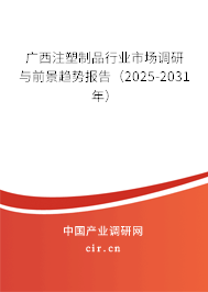 廣西注塑制品行業(yè)市場調(diào)研與前景趨勢報告（2025-2031年）