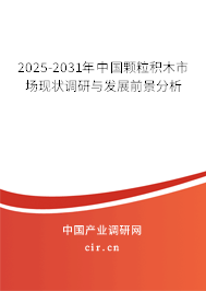 2025-2031年中國顆粒積木市場現狀調研與發展前景分析