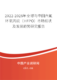 2022-2028年全球與中國六氟環(huán)氧丙烷（HFPO）市場現狀及發(fā)展趨勢研究報告