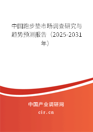 中國跑步墊市場調(diào)查研究與趨勢預(yù)測報(bào)告（2025-2031年）