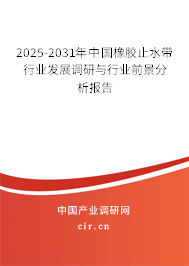 2025-2031年中國橡膠止水帶行業發展調研與行業前景分析報告