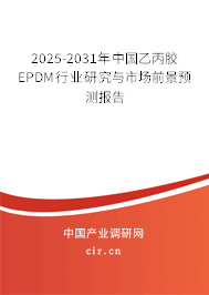 2025-2031年中國乙丙膠EPDM行業研究與市場前景預測報告