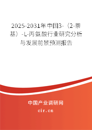 2025-2031年中國3-（2-萘基）-L-丙氨酸行業研究分析與發展前景預測報告