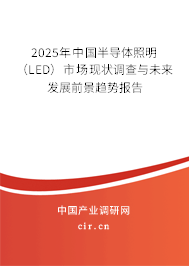 2025年中國半導體照明（LED）市場現狀調查與未來發展前景趨勢報告