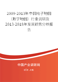 2009-2013年中國電子地圖（數字地圖）行業調研及2013-2018年發展趨勢分析報告