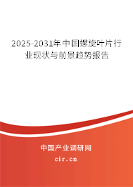 2025-2031年中國(guó)螺旋葉片行業(yè)現(xiàn)狀與前景趨勢(shì)報(bào)告