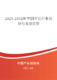 2025-2031年中國平瓦行業調研與發展前景