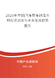 2025年中國汽車整車制造市場現(xiàn)狀調(diào)查與未來發(fā)展趨勢(shì)報(bào)告