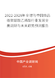 2022-2028年全球與中國食品級聚醋酸乙烯酯行業發展全面調研與未來趨勢預測報告