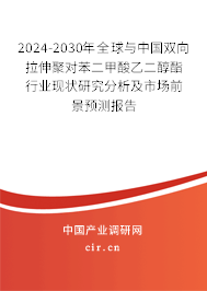 2024-2030年全球與中國雙向拉伸聚對苯二甲酸乙二醇酯行業現狀研究分析及市場前景預測報告