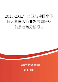 2025-2031年全球與中國水下除污機(jī)器人行業(yè)發(fā)展調(diào)研及前景趨勢分析報(bào)告