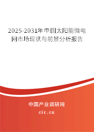 2025-2031年中國太陽能微電網(wǎng)市場現(xiàn)狀與前景分析報告