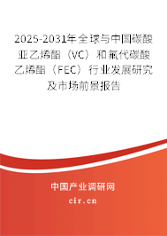 2025-2031年全球與中國碳酸亞乙烯酯（VC）和氟代碳酸乙烯酯（FEC）行業發展研究及市場前景報告