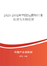 2025-2031年中國3g模塊行業現狀與市場前景