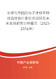 全球與中國(guó)高電子遷移率場(chǎng)效晶體管行業(yè)現(xiàn)狀調(diào)研及未來(lái)發(fā)展趨勢(shì)分析報(bào)告（2024-2030年）