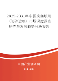 2025-2031年中國夾絲玻璃（防碎玻璃）市場深度調查研究與發展趨勢分析報告