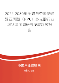 2024-2030年全球與中國聚碳酸亞丙酯（PPC）多元醇行業現狀深度調研與發展趨勢報告