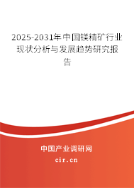 2025-2031年中國(guó)鎂精礦行業(yè)現(xiàn)狀分析與發(fā)展趨勢(shì)研究報(bào)告