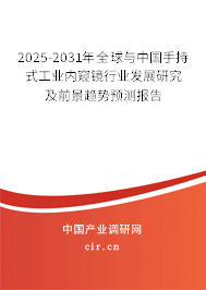 2025-2031年全球與中國(guó)手持式工業(yè)內(nèi)窺鏡行業(yè)發(fā)展研究及前景趨勢(shì)預(yù)測(cè)報(bào)告