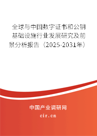 全球與中國數字證書和公鑰基礎設施行業發展研究及前景分析報告（2025-2031年）