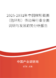2025-2031年中國梯形截面（肋環形）傳動帶行業全面調研與發展趨勢分析報告