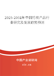 2025-2031年中國竹炭產品行業研究及發展趨勢預測