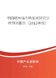 中國磁片帖市場發(fā)展研究分析預(yù)測報告（2012年版）