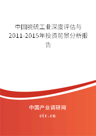 中國脫硫工業深度評估與2011-2015年投資前景分析報告