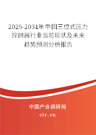 2025-2031年中國三位式壓力控制器行業當前現狀及未來趨勢預測分析報告