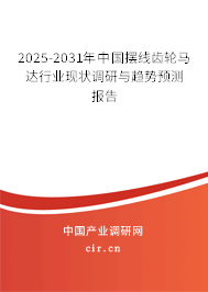 2025-2031年中國擺線齒輪馬達行業現狀調研與趨勢預測報告