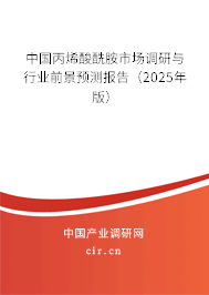 中國丙烯酸酰胺市場調研與行業前景預測報告（2025年版）