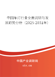 中國車燈行業全面調研與發展趨勢分析（2025-2031年）