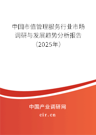 中國市值管理服務行業市場調研與發展趨勢分析報告（2025年）