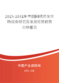 2025-2031年中國網絡優化市場調查研究及發展前景趨勢分析報告