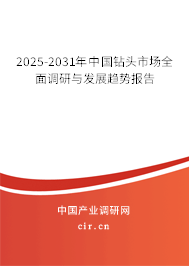 2025-2031年中國鉆頭市場全面調研與發展趨勢報告