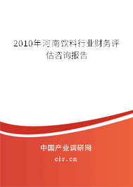 2010年河南飲料行業財務評估咨詢報告
