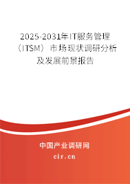 2025-2031年IT服務管理（ITSM）市場現狀調研分析及發展前景報告