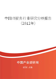 中國(guó)IT服務(wù)行業(yè)研究分析報(bào)告（2012年）