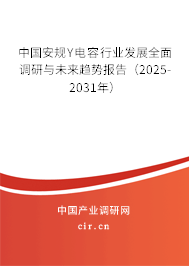 中國安規(guī)Y電容行業(yè)發(fā)展全面調(diào)研與未來趨勢報(bào)告（2025-2031年）