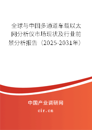 全球與中國多通道車載以太網分析儀市場現狀及行業前景分析報告（2025-2031年）