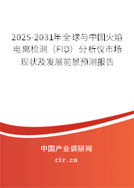 2025-2031年全球與中國火焰電離檢測（FID）分析儀市場現狀及發展前景預測報告