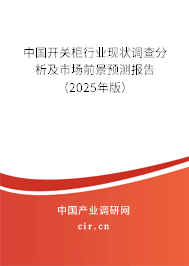 中國開關柜行業現狀調查分析及市場前景預測報告（2025年版）