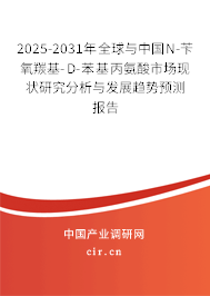2025-2031年全球與中國N-芐氧羰基-D-苯基丙氨酸市場現狀研究分析與發展趨勢預測報告