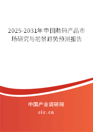 2025-2031年中國數碼產品市場研究與前景趨勢預測報告