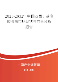 2025-2031年中國雙面丁基橡膠膠帶市場現狀與前景分析報告